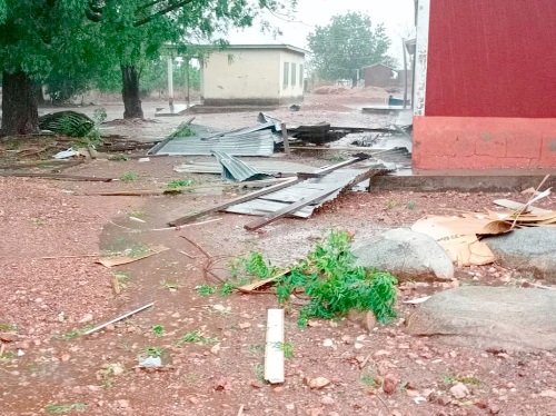 The aftermath of the rainstorm
